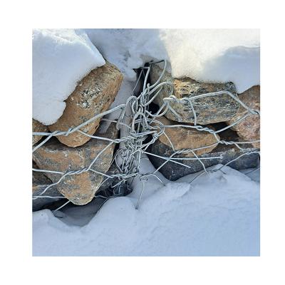 Taş Dolgulu İyi Kalite Dokuma Demir Tel 2*1*1 Gabion Sepet İstinat Duvarı