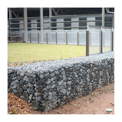 Altıgen Galvanizli Gabion Sepeti 4*1*1m Yamaç Koruma Gabion Mat 2*1*0.3m