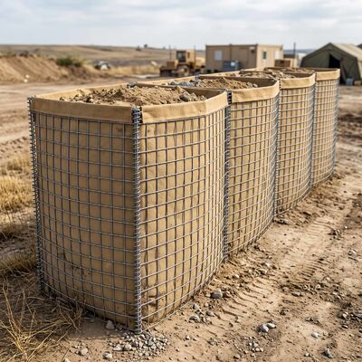 Askeri Savunma Bariyeri | Galvanizli Kaynaklı Gabion Tabya Duvarı