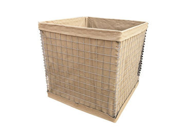 Standart Site Güvenliği Askeri Hesco Bariyerleri 3 & quot; X 3 & quot; Kare Delik Şekli