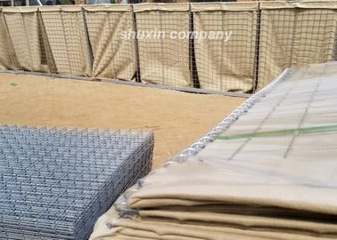 Ordu Koruma Hesco Savunma Bariyerleri Sıcak Daldırma Galvanizli Çelik Tel