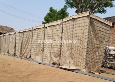 Kaynaklı Defansif Bastion Bariyerleri Duvar Askeri Gabion Kutusu 4-5.0mm Tel Dia
