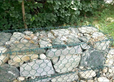 Altıgen Kaya Sepet İstinat Duvarı, Sıcak Daldırma Galvanizli Gabion Duvar İnşaatı