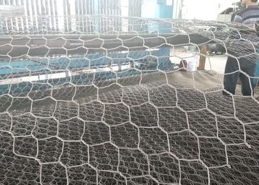 Sıcak Daldırma Galvanizli Dokuma Altıgen Hasır Gabion Sepet 2.0-4.0mm Tel Ölçer