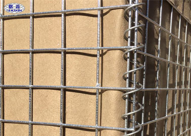 Kum Savunma Duvarı Askeri Hesco Bariyerleri, Galvanizli Kaynak Hasır Kutusu