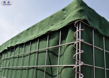 Geçici Yüksek Güvenlikli Askeri Hesco Bastion Bariyer, Kafes Boyutu 80 * 80mm