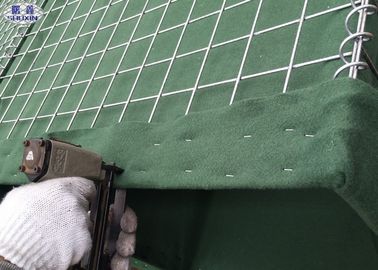 Galvanizli Çelik Kum Toprak Askeri Hesco Bariyerleri, Mesh 3 