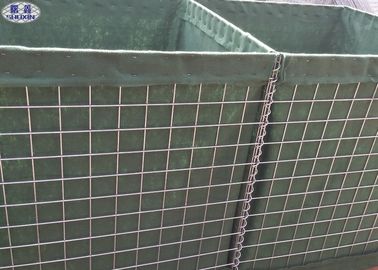 Mil 1 Mil10 Kaynaklı Kutu Askeri Kum Duvar Hesco Bariyerleri Yüksek Güvenli