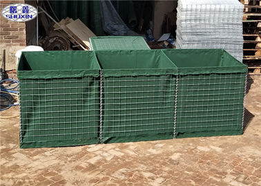 Yeşil HDP Geçici Tahkimatlar İçin Askeri Hesco Bariyerlerini Galvanizle Kapladı