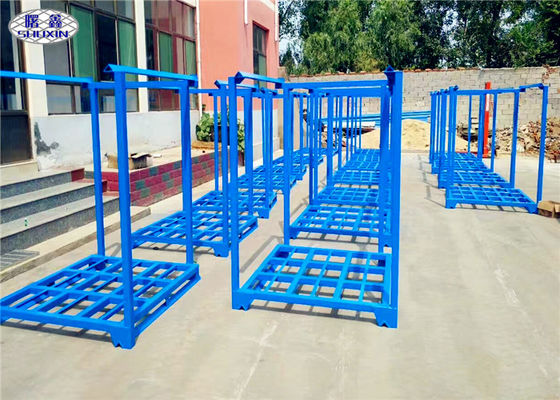 Depo İçin İstiflenebilir Lastik Rafları, Toz Boyalı Metal İstiflenebilir Çelik Raflar