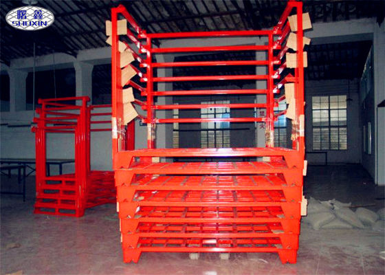Kamyon Lastiği Depolama Rafı Paleti Ağır Metal Çelik Sabit / Çıkarılabilir