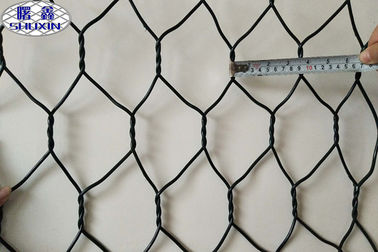 PVC Kaplamalı Dokuma Gabion Hasır Kutu Hasır Teli 2.7mm / Kenar Teli 3.4mm