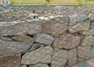 Özelleştirilmiş Galvanizli Galfan Pvc Gabion Takviyeli Duvar Esnek Koruyucu Hasır
