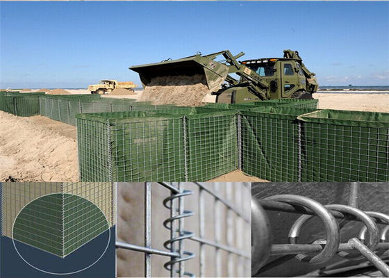 Ekipman Kaplamaları için ISO COC Galvanizli Savunma Bariyeri Kaynaklı Gabion Sepetleri