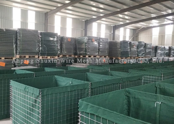 Katlanabilir 3 * 3 İnç Kare Delik Hesco Patlamaya Dayanıklı Bariyer