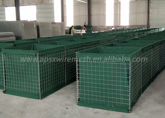 4.0mm Galvanizli Kaynaklı Hasır Gabion Kutusu Askeri Bariyer