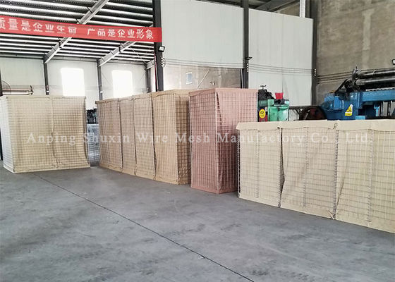 Galvanizli Kaynak Korozyon Önleyici Hesco Savunma Bariyeri