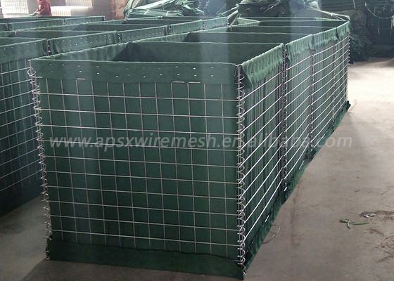 Sıcak Galvaniz Kaynaklı Gabion 3 Hücreli Hesco Sepetleri