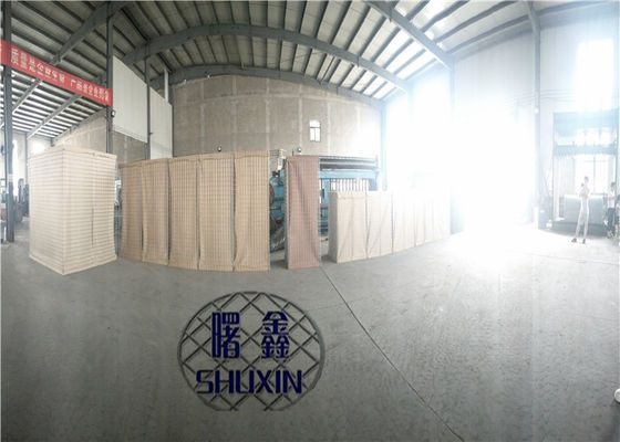 76.2 × 76.2mm Kum Dolgulu Mil 3 Hesco Bastion Bariyer Sistemi