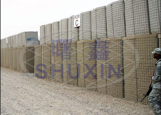 Korozyon Önleyici Sıcak Daldırma Galvanizli 5mm Hesco Kum Bariyeri
