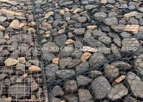2.0mm Pvc Kaplı Köprü Koruma Dokuma Gabion Sepetleri