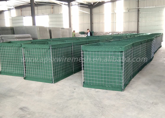 Katlanabilir Kaynaklı Çelik Hasır 3x3 Mil 2 Savunma Bariyeri