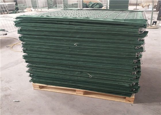 Mil 2 Yeşil Renkli Geotekstil Güçlü Askeri Hesco Kum Bariyer Çantası