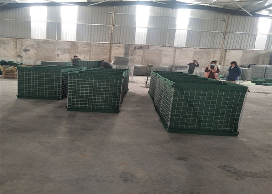 Kare Delik 76,2 X 76,2 mm Savunma Hesco Patlama Duvarları