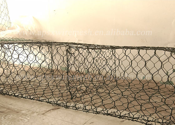 Korozyon Önleyici 2x1x1m Taş Dolgulu Gabion Duvar Kafesleri