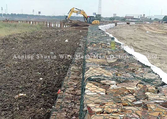 Tutma Galvanizli Üç Bükümlü Altıgen Gabion Sepet