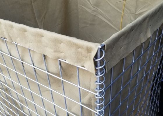 2.21m Yükseklik Mil 10 Ağır Çinko Hesco Taşkın Bariyerleri 76,2x76.2mm