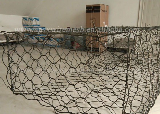 Su ve Toprak Koruması İçin Kolay Katlanabilir Pvc Kaplı Altıgen Gabion Sepet
