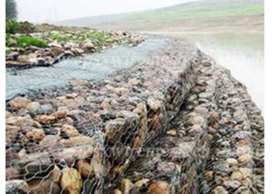 3.7mm Çift Bükümlü Taş Dolgulu Kafesler Altıgen Ağır Gabion Kaya Kırılmasını Önler