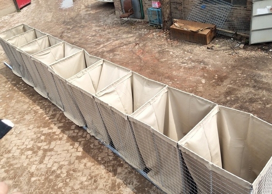 Mil 10 Bastion Hesco Askeri Kenar Koruma Duvarı Galvanizli