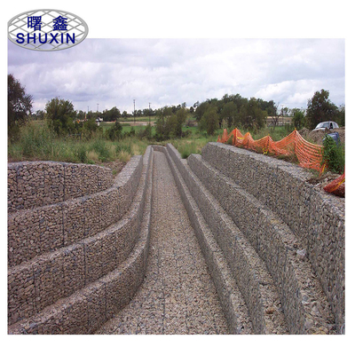 Ağır Hizmet Tipi 10x12cm Pvc Kaplı Gabion Sepetleri Tutma İçin Altıgen Hasır