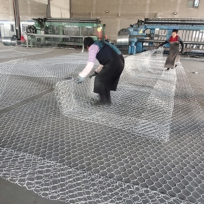275g Çinko Kaplı Hasır Gabion Kutusu Altıgen Çift Bükümlü