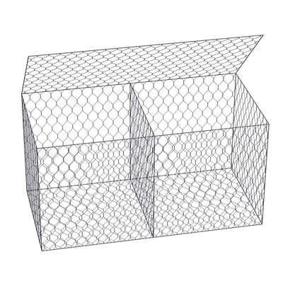 COC Gabion Çit Sepetleri Standart Boyut 2x1x1 M Yüksek Çinko Galvanizli