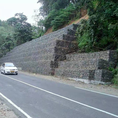 Su Geçirmez Antipas Gabion Duvar Sepetleri Galvanizli 2 * 1 * 1 M